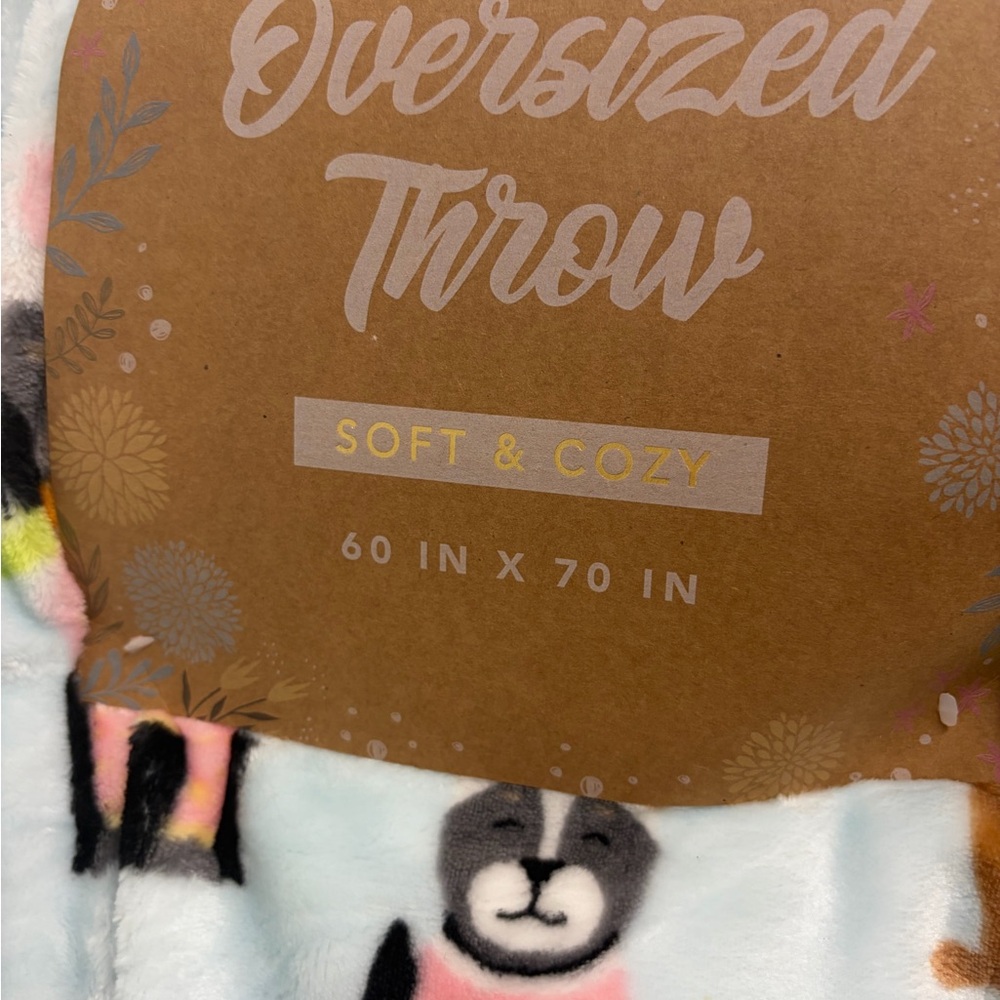 Easter Dog Soft & Cozy Oversized Throw Blanket